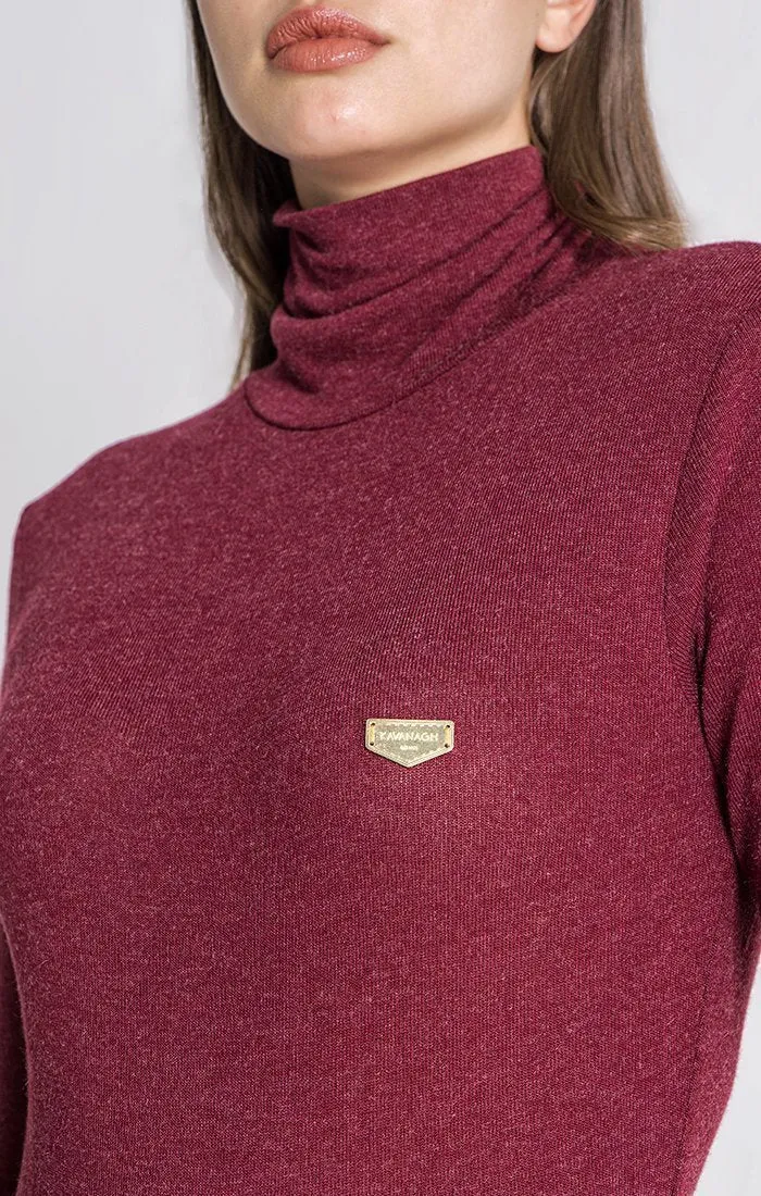 BURGUNDY GK CORE TURTLENECK