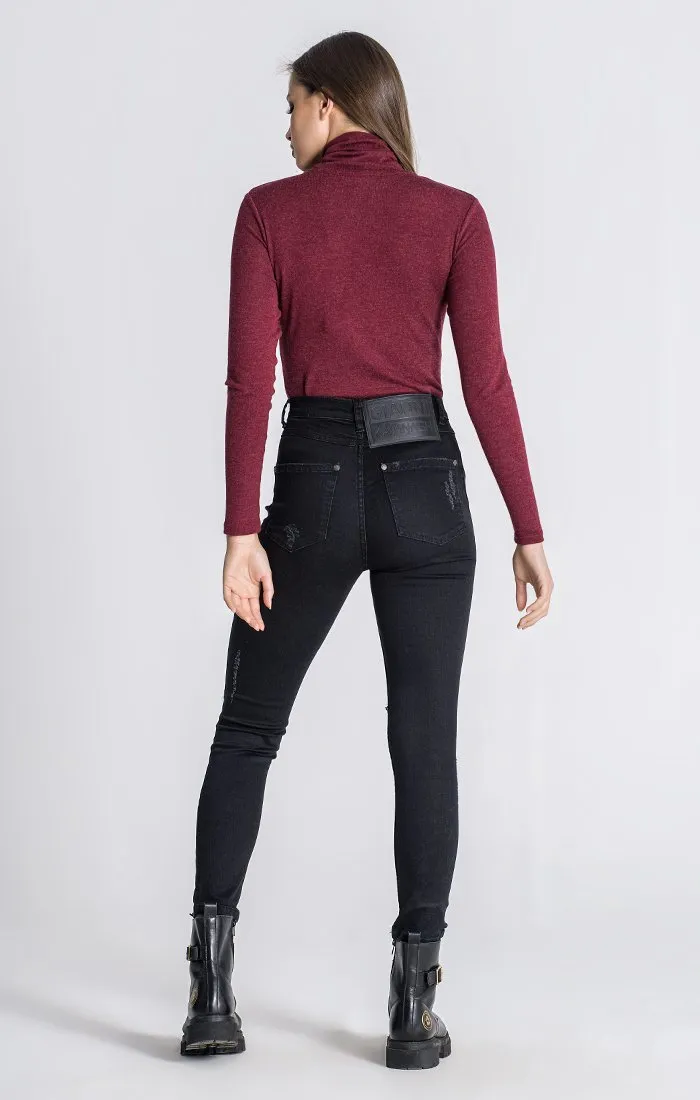 BURGUNDY GK CORE TURTLENECK