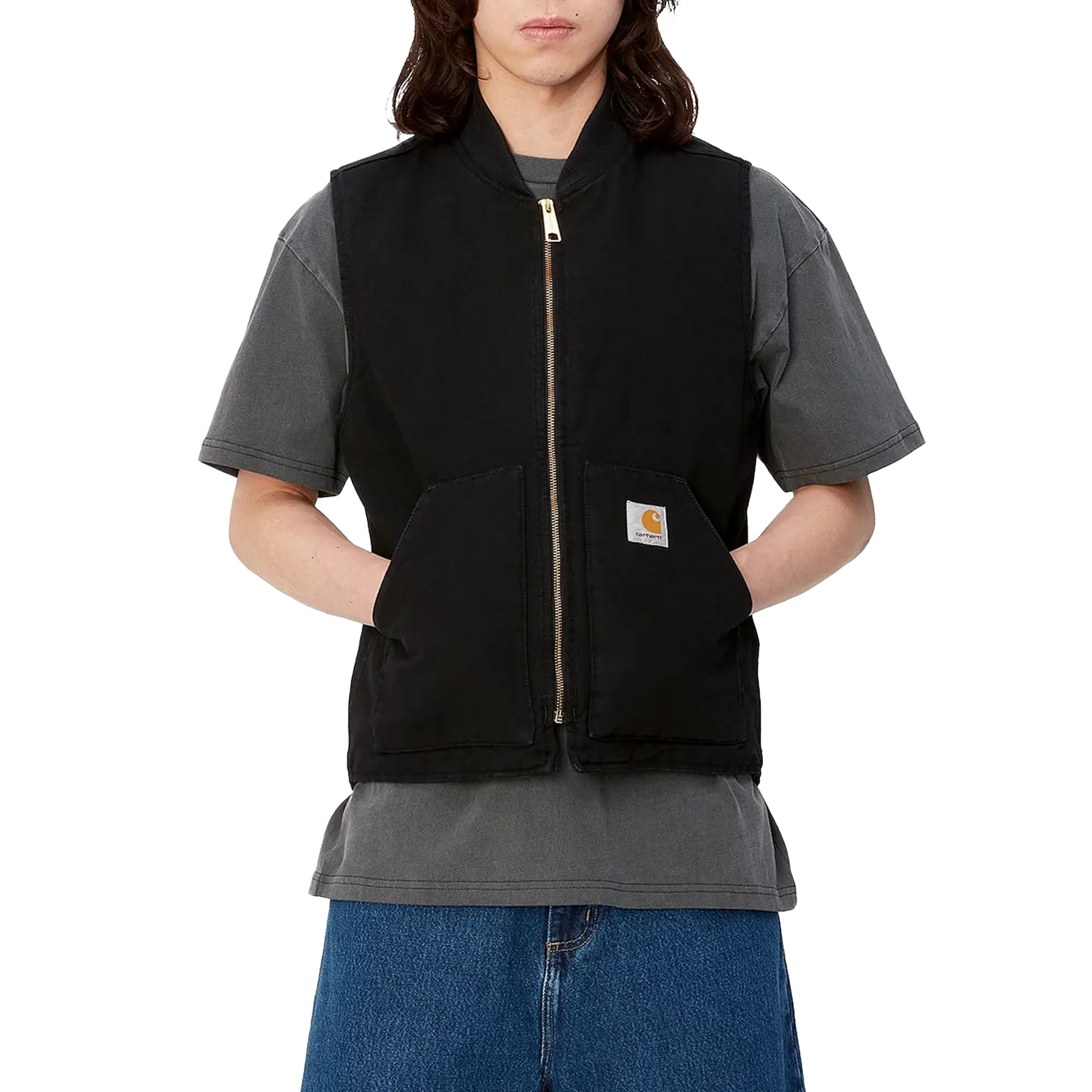 Carhartt WIP Classic Vest Black Rinsed