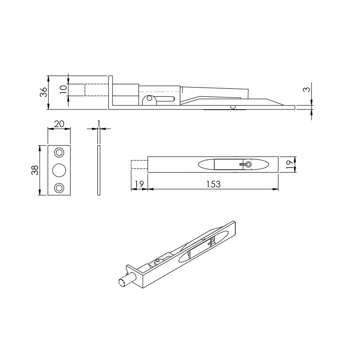 Concord XL 400mm Back to Back Double Door Pull Handle Pack - 8 Radius Cornered Hinges - Polished Gold Finish
