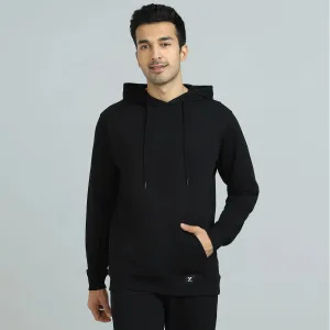 Cruze French Terry Cotton Hoodies Pitch Black