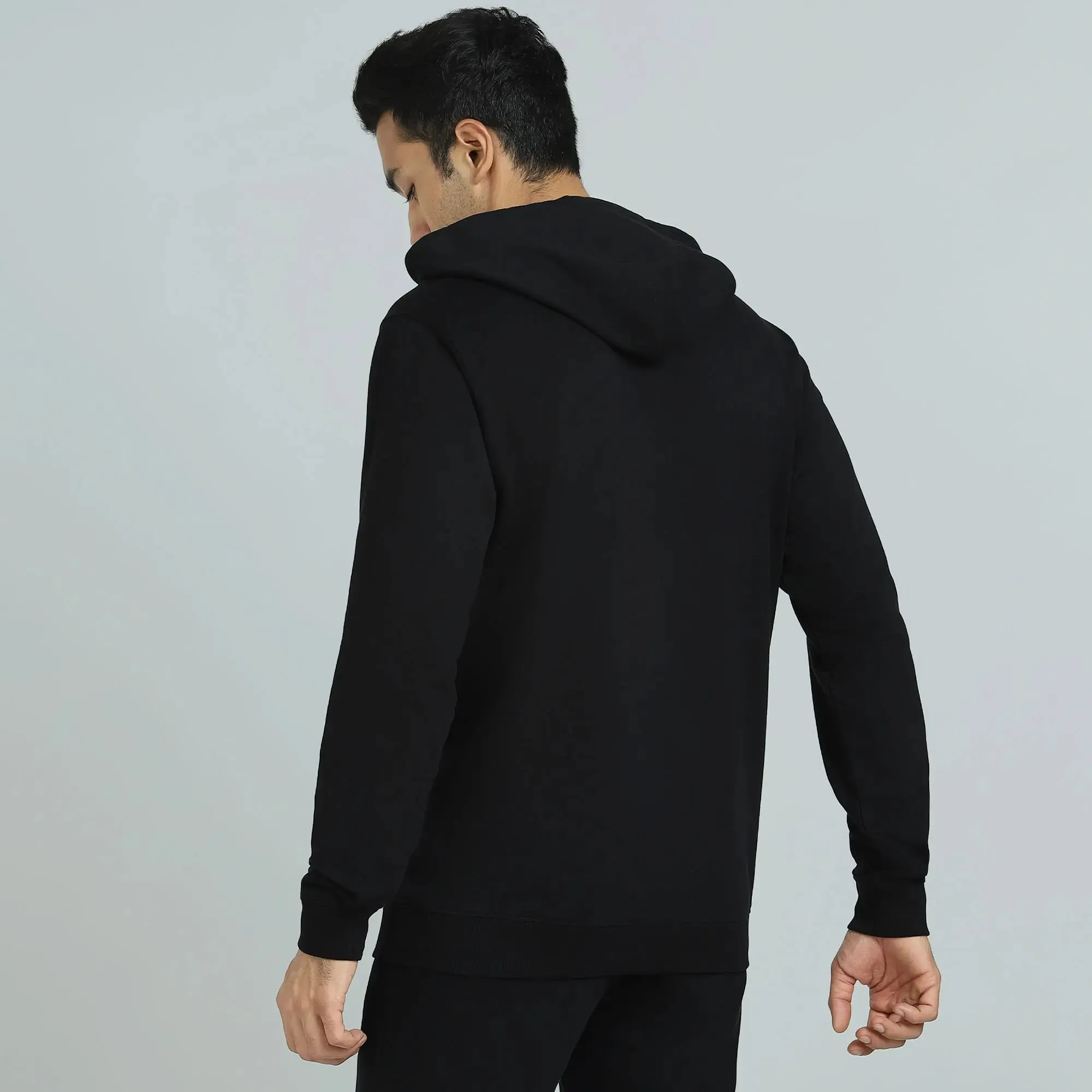 Cruze French Terry Cotton Hoodies Pitch Black