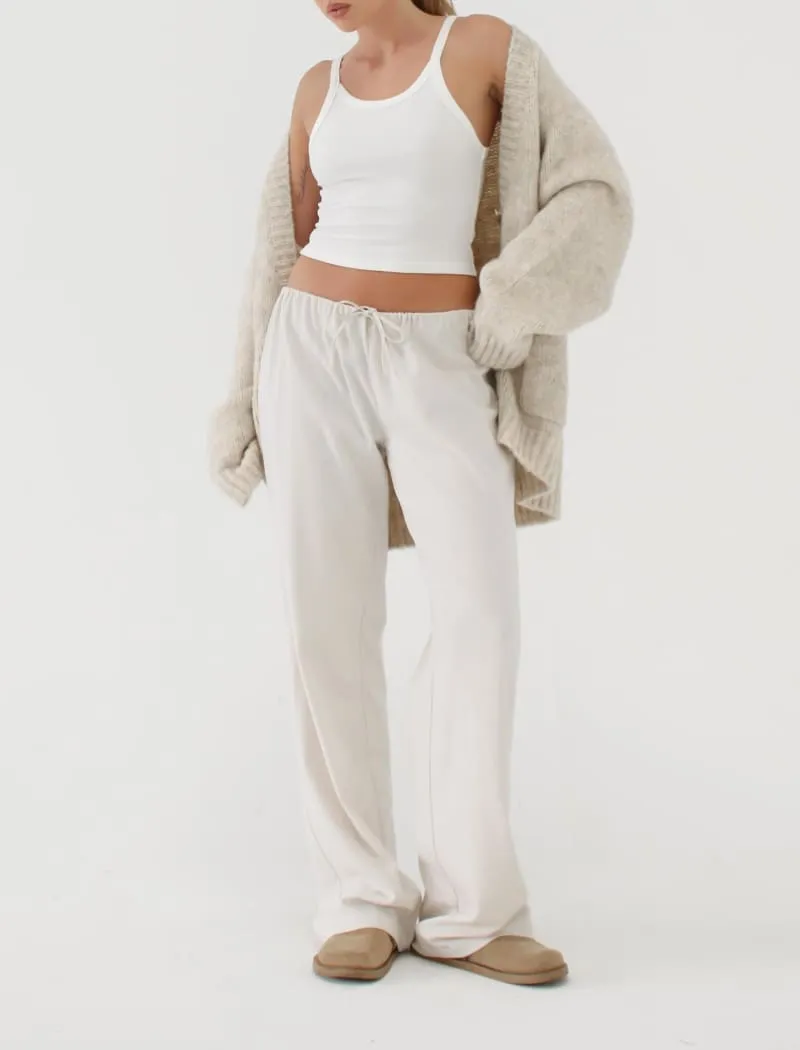Easy Drawstring Pant | Cream