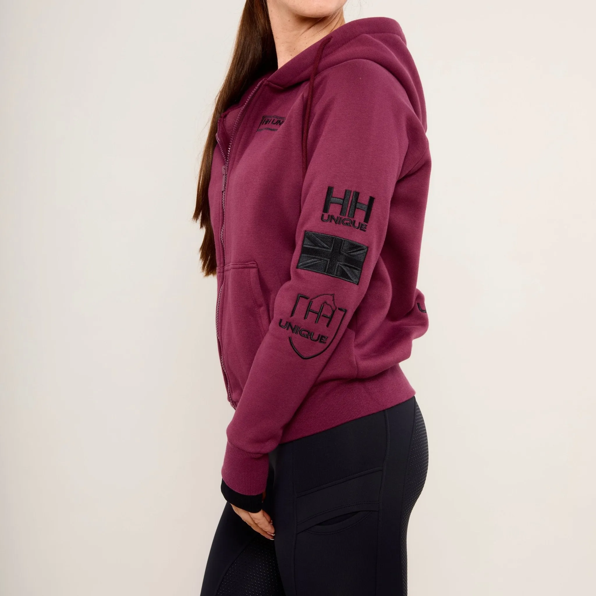 HORZEHOODS® Burgundy 4Seasons Zipped Hoodie