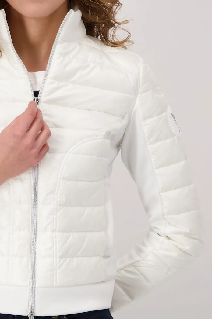 Monari  Quilted Stand up  collar Jacket -Sandshell
