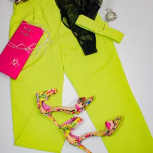 Nicole Slim Fit Belted Pocket Pants