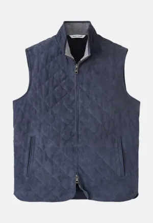 Peter Millar - Essex Quilted Suede Vest - Galaxy