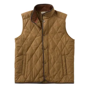 TOM BECKBE QUILTED VEST - TOBACCO